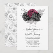 Virtueel Vrijgezellenfeest Marsala, Black en Silve Kaart (Voorkant / Achterkant)