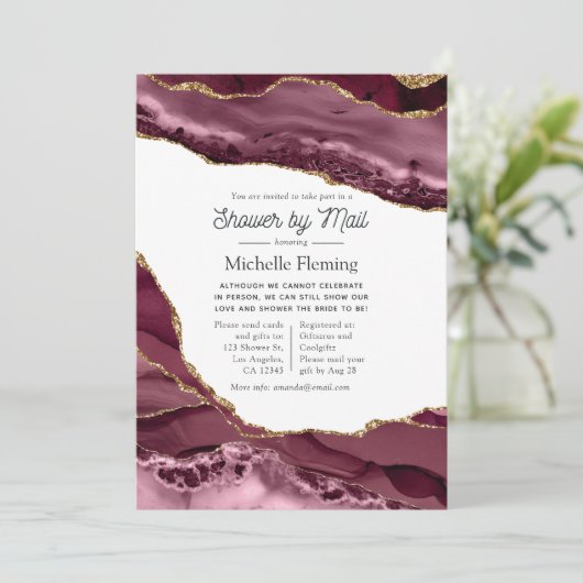 Virtueel Vrijgezellenfeest van Bourgogne en Gold A Kaart (Staand voorkant)