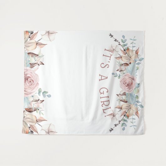 Virtueel Woodland BOHO-douche-achtergrond Wandkleed (Voorkant (horizontaal))