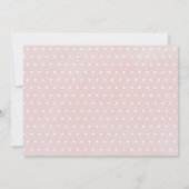 Virtuele 1e Verjaardag Doop Roze Gouden Tekst Foto Kaart (Achterkant)