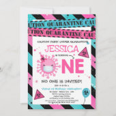 Virtuele 1e verjaardag Quarantine 1e verjaardag Kaart (Voorkant)