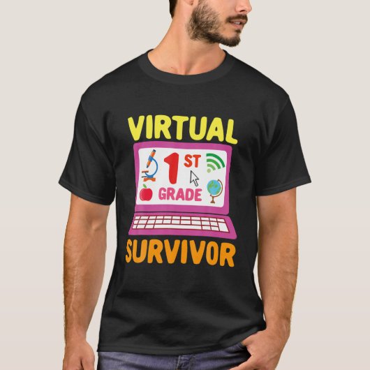 Virtuele 1ste graad overleving - 2021 laatste dag t-shirt (Voorkant)