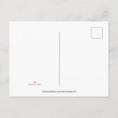 Virtuele 50e verjaardag Red Streamers van de Parti Uitnodiging Briefkaart (Achterkant)