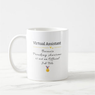 Virtuele assistent die de titel van een Geweldige  Koffiemok