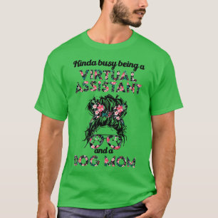 Virtuele assistent-functie titel en hondenmoeder t-shirt