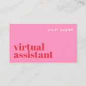 Virtuele assistent moderne visitekaart visitekaartje (Voorkant)