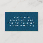 Virtuele assistent-ontwerper voor geometrische lij visitekaartje (Achterkant)