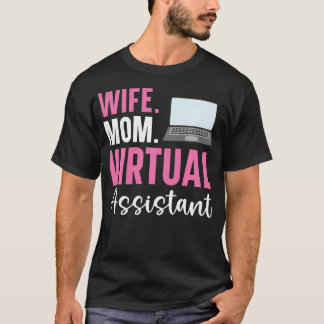 Virtuele assistent thuiswerken freelancen t-shirt