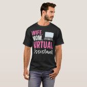 Virtuele assistent thuiswerken freelancen t-shirt (Voorkant volledig)