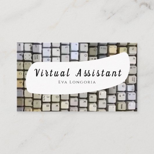 Virtuele assistent visitekaartje (Voorkant)