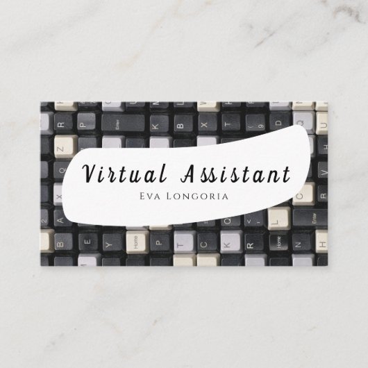Virtuele assistent visitekaartje (Voorkant)