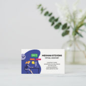 Virtuele assistent voor klantenondersteuning | cal afsprakenkaartje (Staand voorkant)