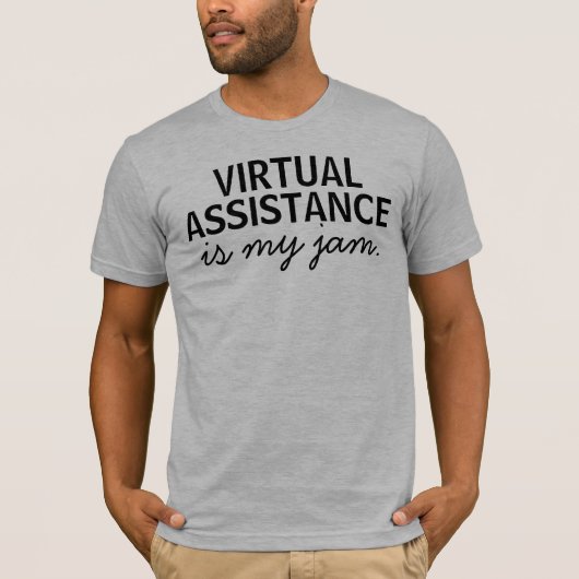Virtuele assistentie is mijn taak t-shirt (Voorkant)