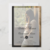 Virtuele Baby Shower Geslacht Neutrale Moderne Fot Kaart (Voorkant)