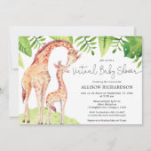Virtuele Baby shower giraffe safari Kaart (Voorkant)