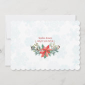 Virtuele baby shower per post Baby is buiten koud Kaart (Achterkant)