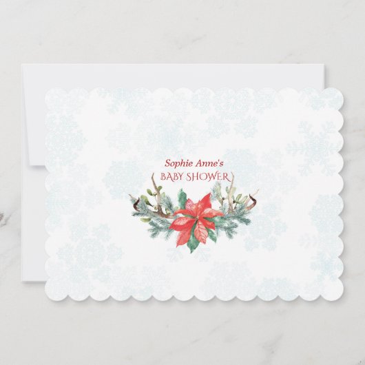 Virtuele baby shower per post Baby is buiten koud Kaart (Achterkant)