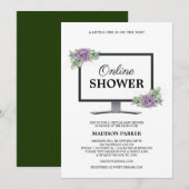 Virtuele baby shower uitnodiging (Voorkant / Achterkant)