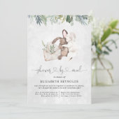 Virtuele baby shower uitnodiging per post (Staand voorkant)