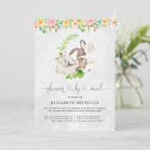 Virtuele baby shower uitnodiging per post (Staand voorkant)