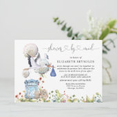 Virtuele baby shower uitnodiging per post (Staand voorkant)