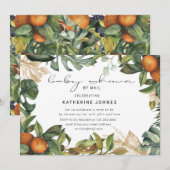 virtuele-baby shower-uitnodiging voor tropisch fru (Voorkant / Achterkant)