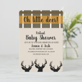 Virtuele Baby shower voor het zoeken naar Deer Ant Kaart (Staand voorkant)