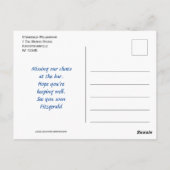 VIRTUELE BEER HUGS Cartoon Beers VERZENDEN Briefkaart (Achterkant)