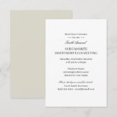 Virtuele bijeenkomst voor uitvindingen van gespeci kaart (Voorkant / Achterkant)