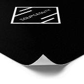 Virtuele binaire bit poster (Hoek)