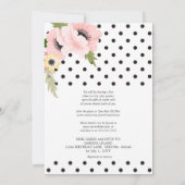 Virtuele 'Birthday'-partijroze en gele mazen Kaart (Achterkant)