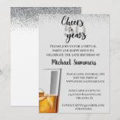 Virtuele 'Birthday Party Cheers' tot 50 jaar Kaart (Voorkant / Achterkant)