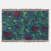 Virtuele bladlui met donkerrode hexagon in een don deken (Voorkant)