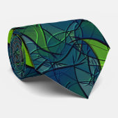 Virtuele bladlui met donkerrode hexagon in een don stropdas (Opgerold)