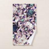 Virtuele bloem van het bericht in gradiënttonen bad handdoek (Handdoek)