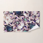 Virtuele bloem van het bericht in gradiënttonen bad handdoek (Handdoek)