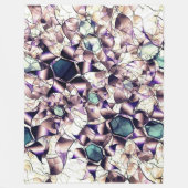 Virtuele bloem van het bericht in gradiënttonen fleece deken (Voorkant)