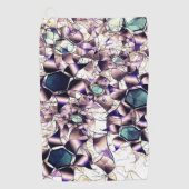 Virtuele bloem van het bericht in gradiënttonen golfhanddoek (Voorkant)