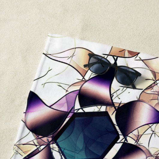 Virtuele bloem van het bericht in gradiënttonen strandlaken (In situ)