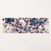 Virtuele bloem van het bericht in gradiënttonen yogamat (Voorkant (horizontaal))