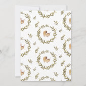 Virtuele Boho Baby Shower door uitnodiging per pos (Achterkant)