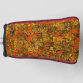 Virtuele boomschors, met schoppen van levend koraa golfheadcover (Voorkant)