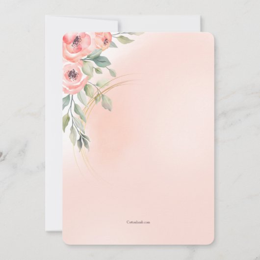 Virtuele bruids douche uitnodiging (Achterkant)