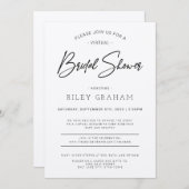 Virtuele Bruidsfeest Uitnodiging (Voorkant / Achterkant)