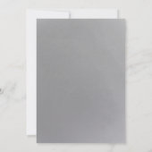 Virtuele bruiloft White Silver Black Typografie (Achterkant)