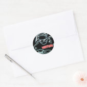 Virtuele DJ BIG Ronde Sticker (Envelop)