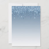 Virtuele douche Glitter Oh Baby Boy Blue Kaart (Achterkant)