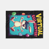 Virtuele Eier Jager - Grappige Gamer Bunny Vr Pase Fleece Deken (Voorkant (Horizontaal))
