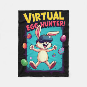 Virtuele Eier Jager - Grappige Gamer Bunny Vr Pase Fleece Deken