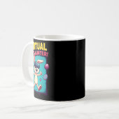 Virtuele Eier Jager - Grappige Gamer Bunny Vr Pase Koffiemok (Voorkant links)